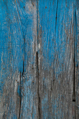 Fototapeta na wymiar Wooden planks painted blue.