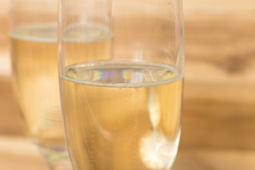 Sekt oder Champagner im Glas