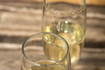 Champagner oder Sekt im Glas