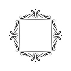 Classic vintage square contour frame