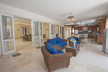 Interior design of luxury apartment living room