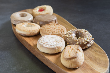 Polvorones typical  food christmas