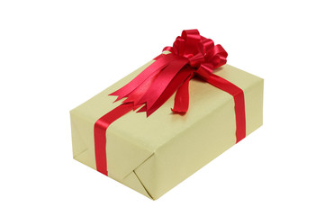 Gift Box Isolated On White Background.