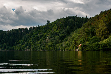 Summer vacation house on the river banks of Vltava, Czech republic