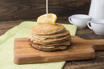 Pancakes typical england food