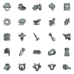 Farm Icons Freehand 2 Color