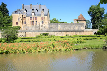 The historic Castle of Chatillon-en-Bazois in Burgundy, France