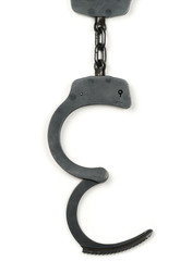 Metal police handcuffs