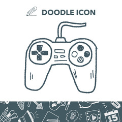 game controller doodle - 165409541