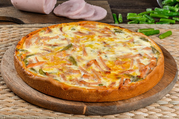 Homemade cake in decor