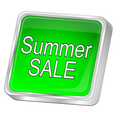 Summer Sale Button - 3D illustration