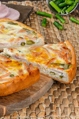 Homemade cake in decor