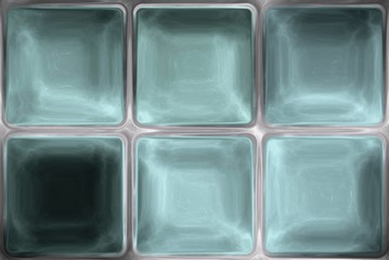 Light blue window glass crystal squares texture