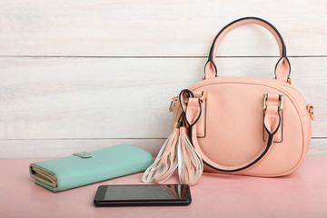Female pink bag