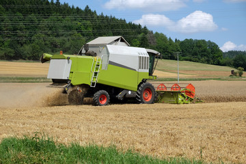 Fototapeta premium Getreideernte