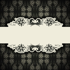 The vector image vintage vector background