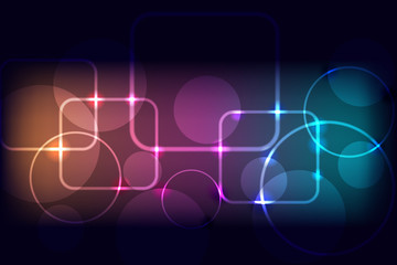 Beautiful Abstract Multicolored Glowing Background