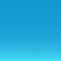 Light blue abstract geometrical halftone square pattern background - vector graphic from squares in varying sizes