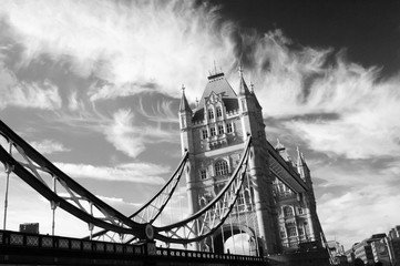 Fototapeta na wymiar London in Black and White