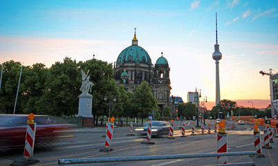 Beautiful view of historic Berlin Cathedral (Berliner Dom) Berlin, Germany © zbg2