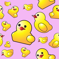 yellow duck vector design image