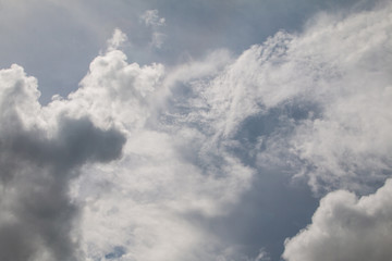 Beautiful sky and clouds cover the sun.