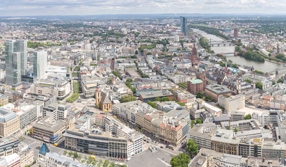 Frankfurt Germany aerial view