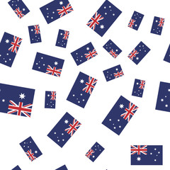 Australian seamless pattern with Flag. Flat vector illustration EPS 10