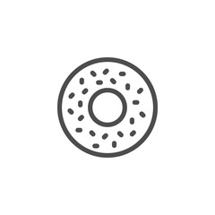 Donut line icon