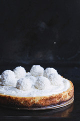 gluten free coconut bounty cheesecake