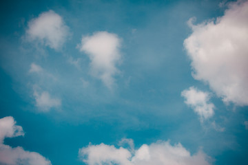 Beautiful sky and clouds cover the sun.