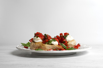 Grilled Caprese chicken