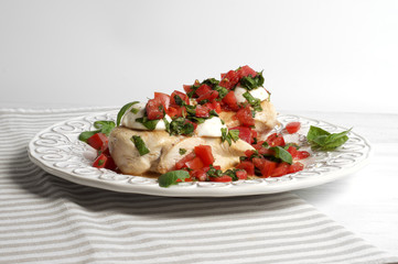 Grilled Caprese chicken
