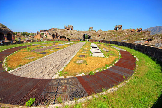Santa Maria Capua Vetere Amphitheater in Capua city, Italy