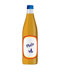 Bottled Maté - vector illustration