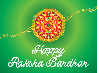 abstract artistic golden rakhi background