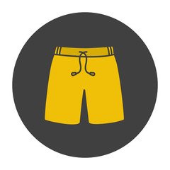 Swimming trunks glyph color icon