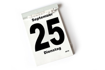 25. September 2018