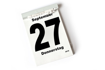 27. September 2018