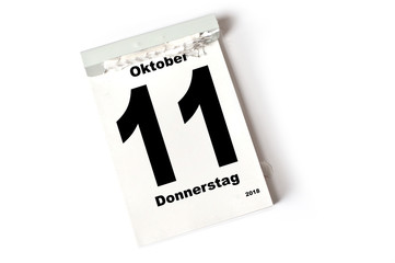 11. Oktober 2018