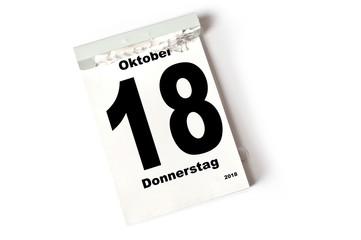 18. Oktober 2018