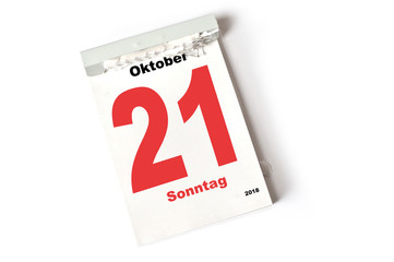 21. Oktober 2018