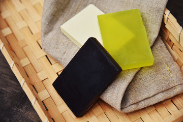 Soap of handmade is rural style
