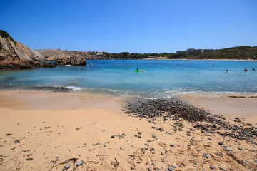 Fototapeta na wymiar Spiaggia di S'Arenal d'en castell - isola di Minorca (Baleari)