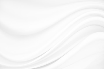 White cloth background abstract with soft waves.