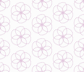 Seamless Floral Geometric Repeating Illustration Vector