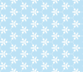 Seamless Floral Geometric Repeating Illustration Vector