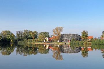 Capi Hnizdo – “The Stork’S Nest” - resort near Prague. Wellness, fitness,boating, fishing, beach, hotel, restaurant, farma. Taken on October 1, 2016. Olbramovice, Central Bohemian Region. © flycatdesign
