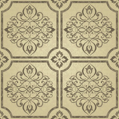 Texture of ceramic tiles in oriental style