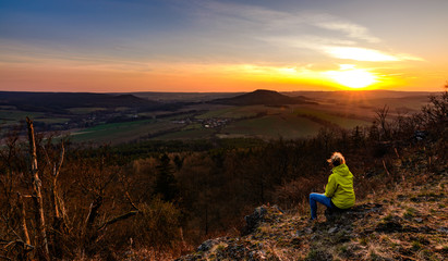 Sunset over the countryside